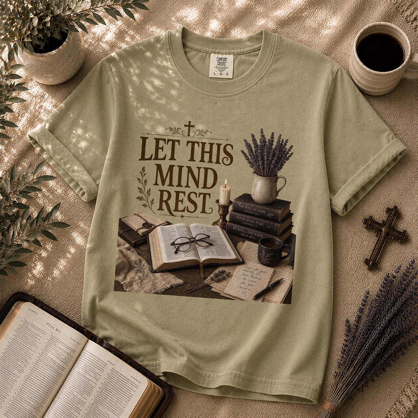 Let This Mind Rest Dark Academia Christian T-Shirt
