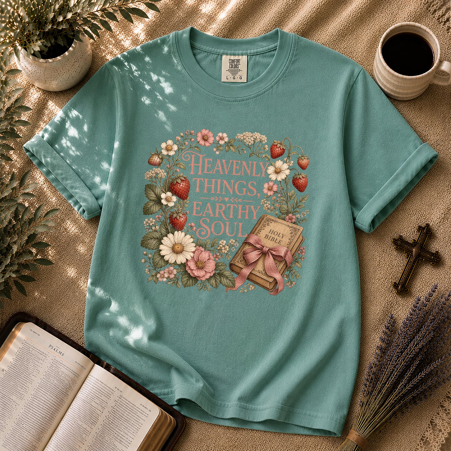 Heavenly Things Earthy Soul Christian T-Shirt