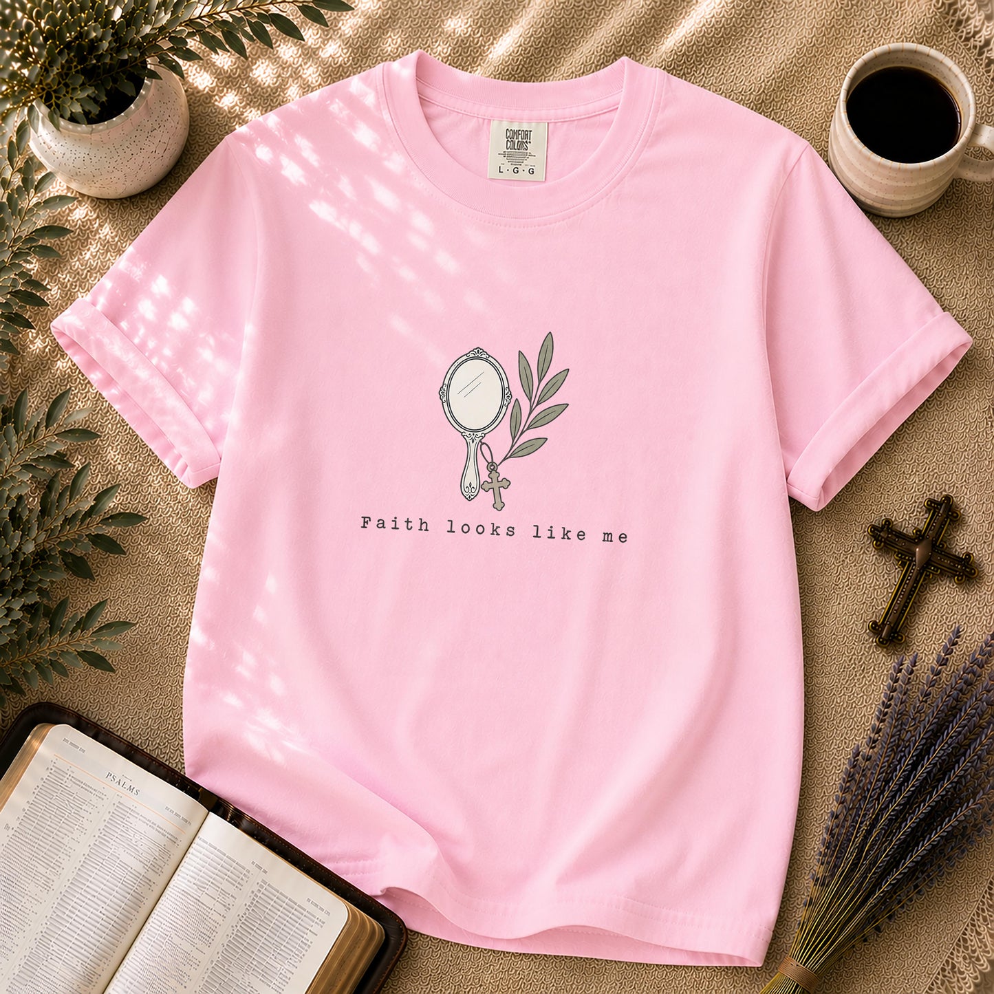 Faith Looks Like Me Minimalist Christian T-Shirt