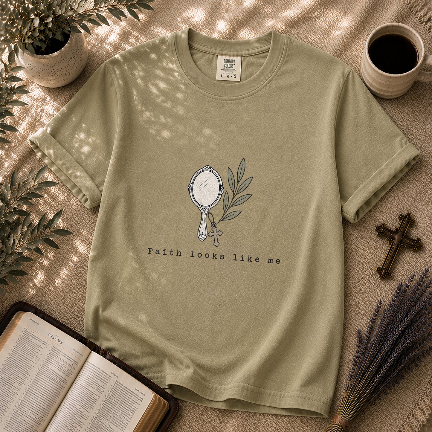 Faith Looks Like Me Minimalist Christian T-Shirt