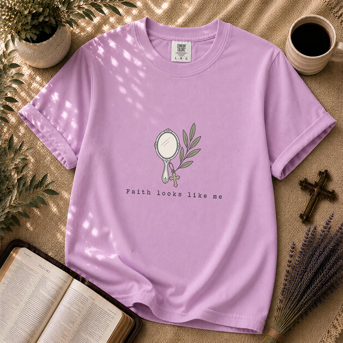Faith Looks Like Me Minimalist Christian T-Shirt