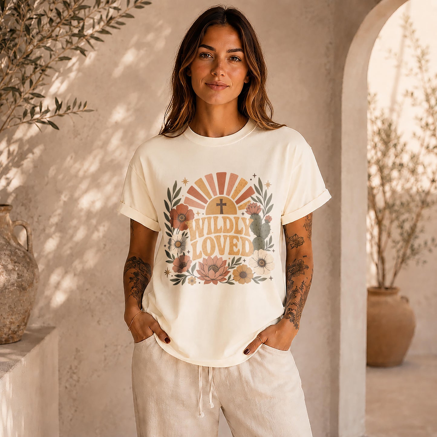 Wildly Loved Boho Christian T-Shirt