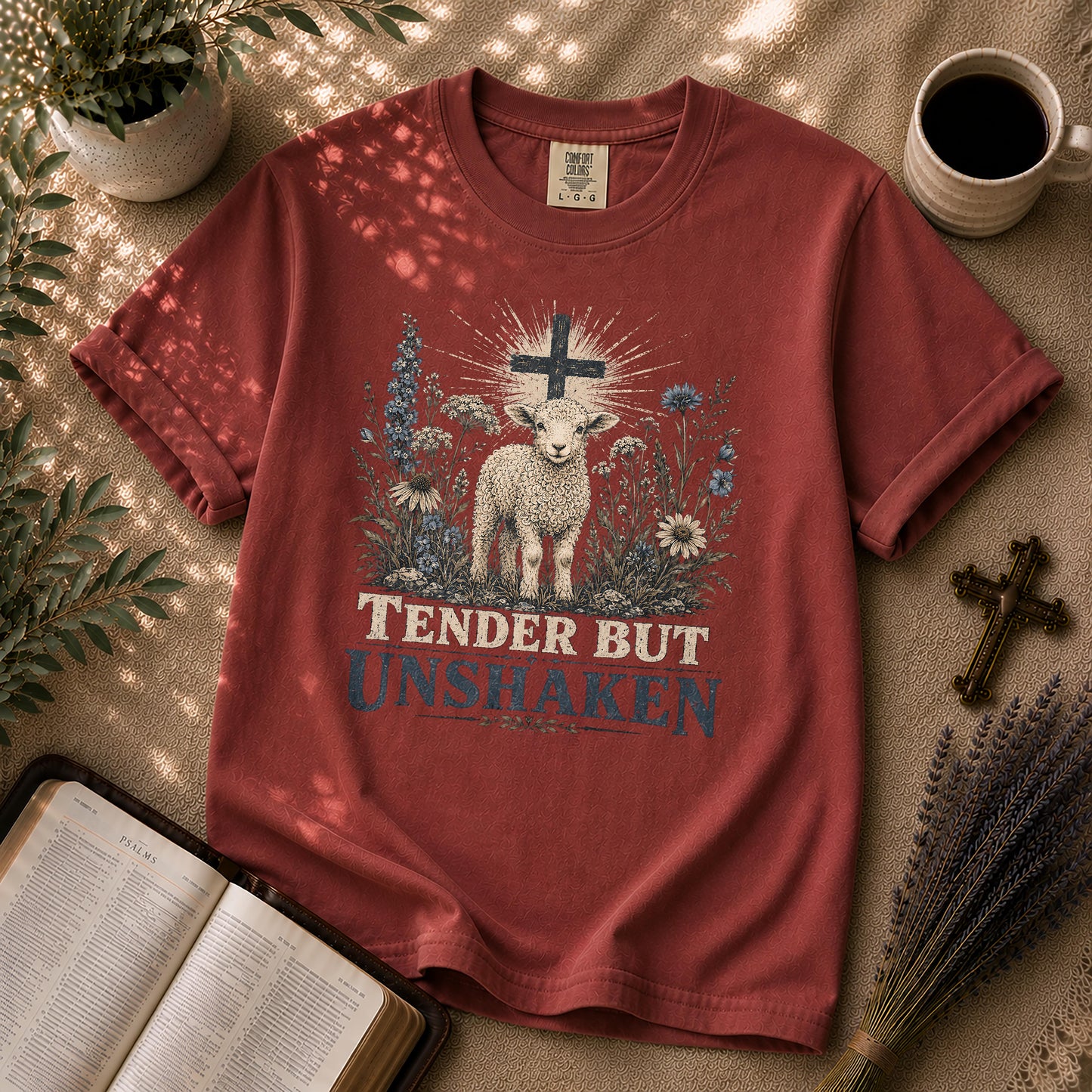 Tender But Unshaken Christian Lamb T-Shirt
