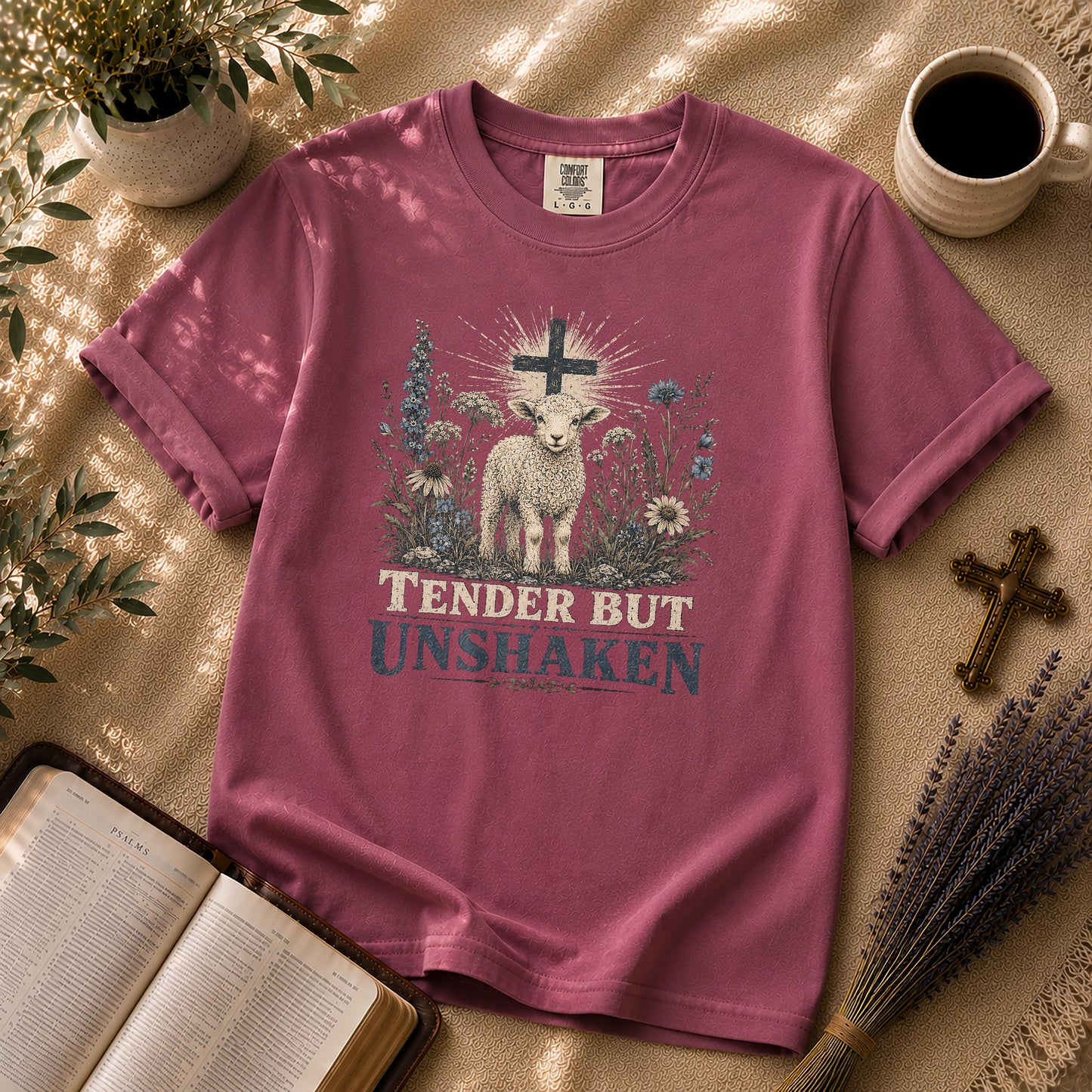 Tender But Unshaken Christian Lamb T-Shirt