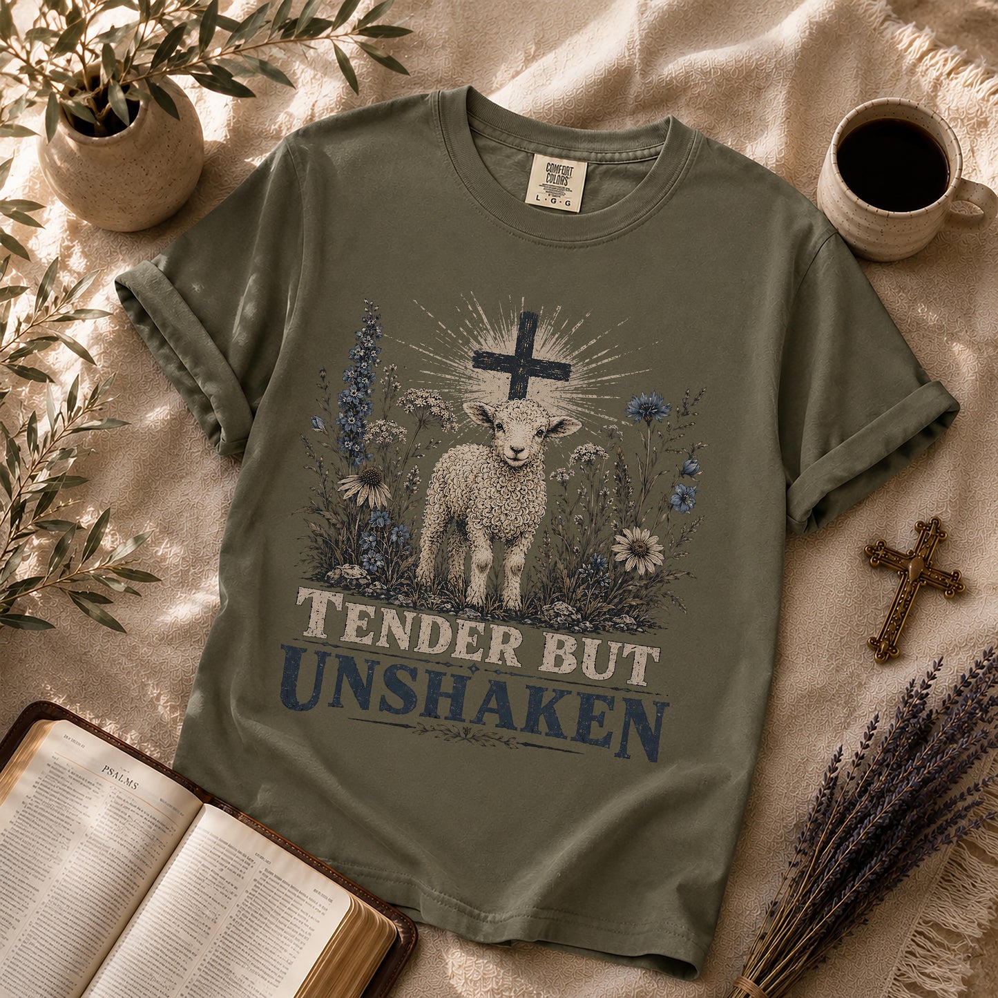 Tender But Unshaken Christian Lamb T-Shirt