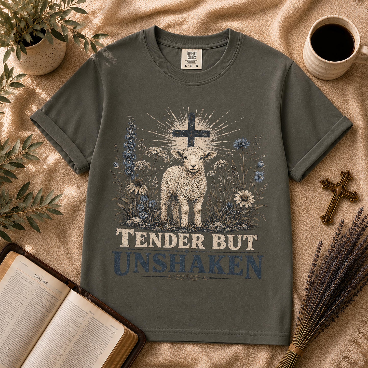 Tender But Unshaken Christian Lamb T-Shirt