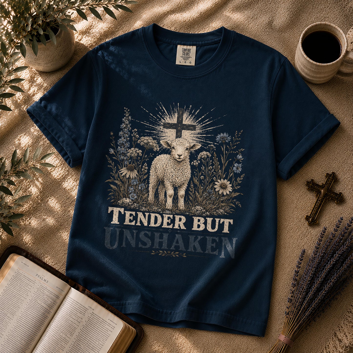 Tender But Unshaken Christian Lamb T-Shirt