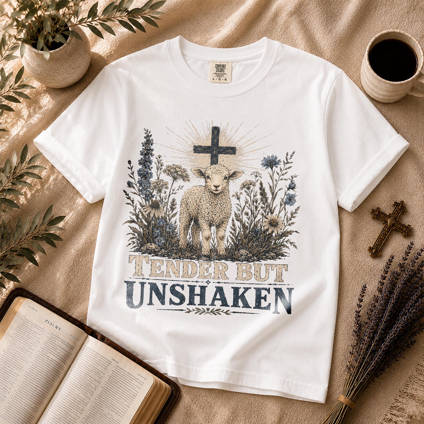 Tender But Unshaken Christian Lamb T-Shirt