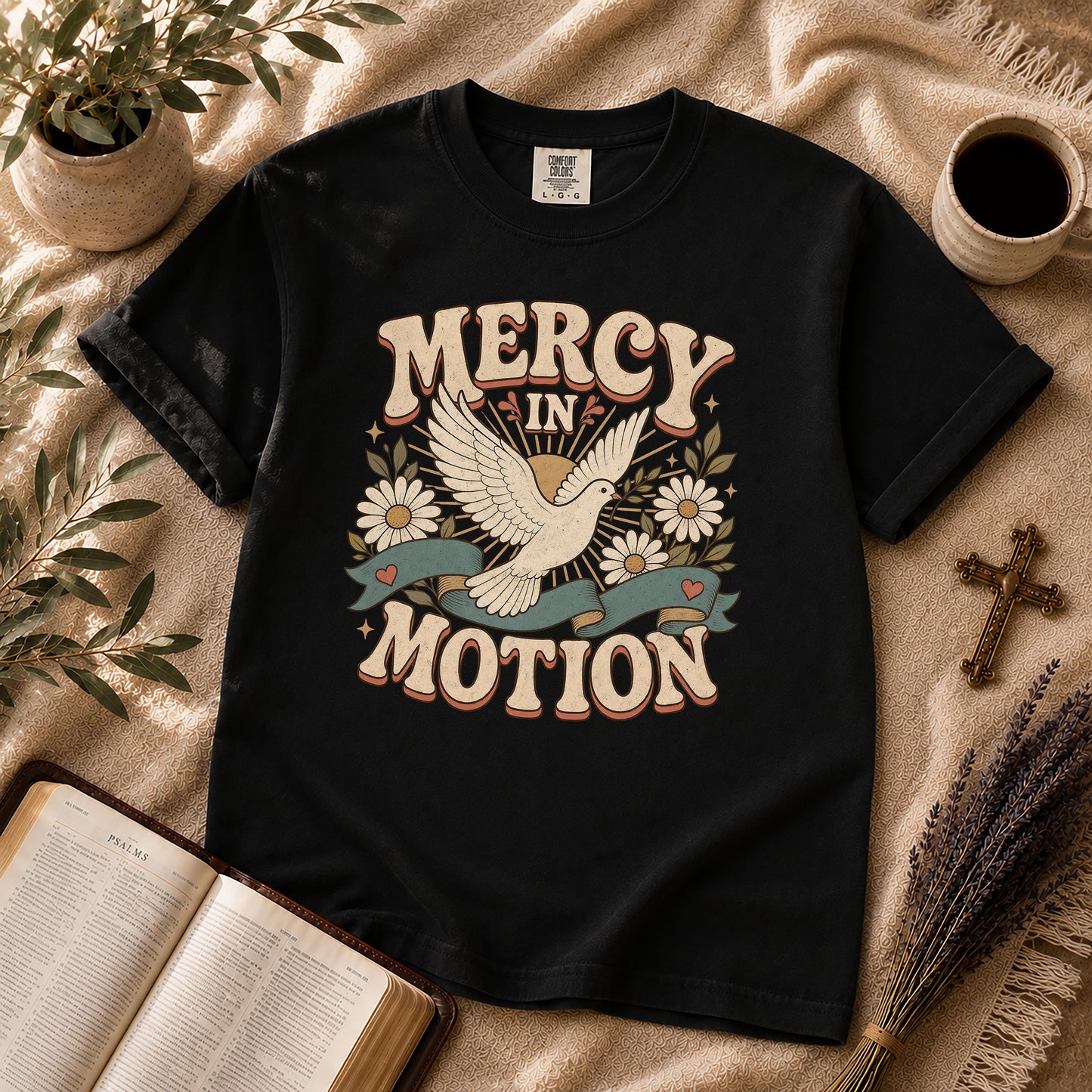 Mercy in Motion Retro Christian T-Shirt