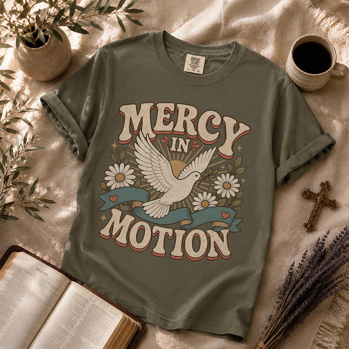 Mercy in Motion Retro Christian T-Shirt