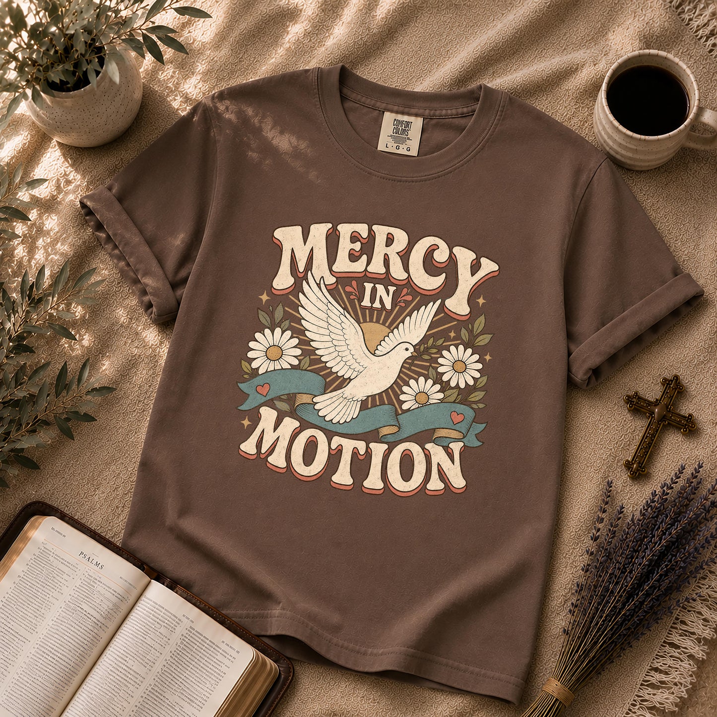 Mercy in Motion Retro Christian T-Shirt