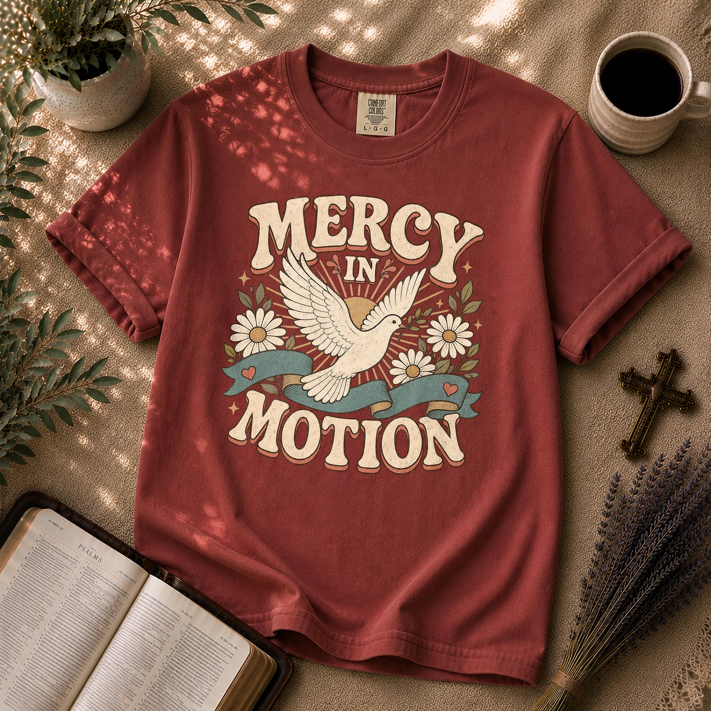 Mercy in Motion Retro Christian T-Shirt