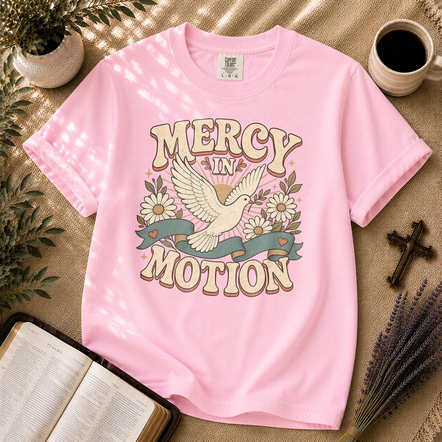 Mercy in Motion Retro Christian T-Shirt