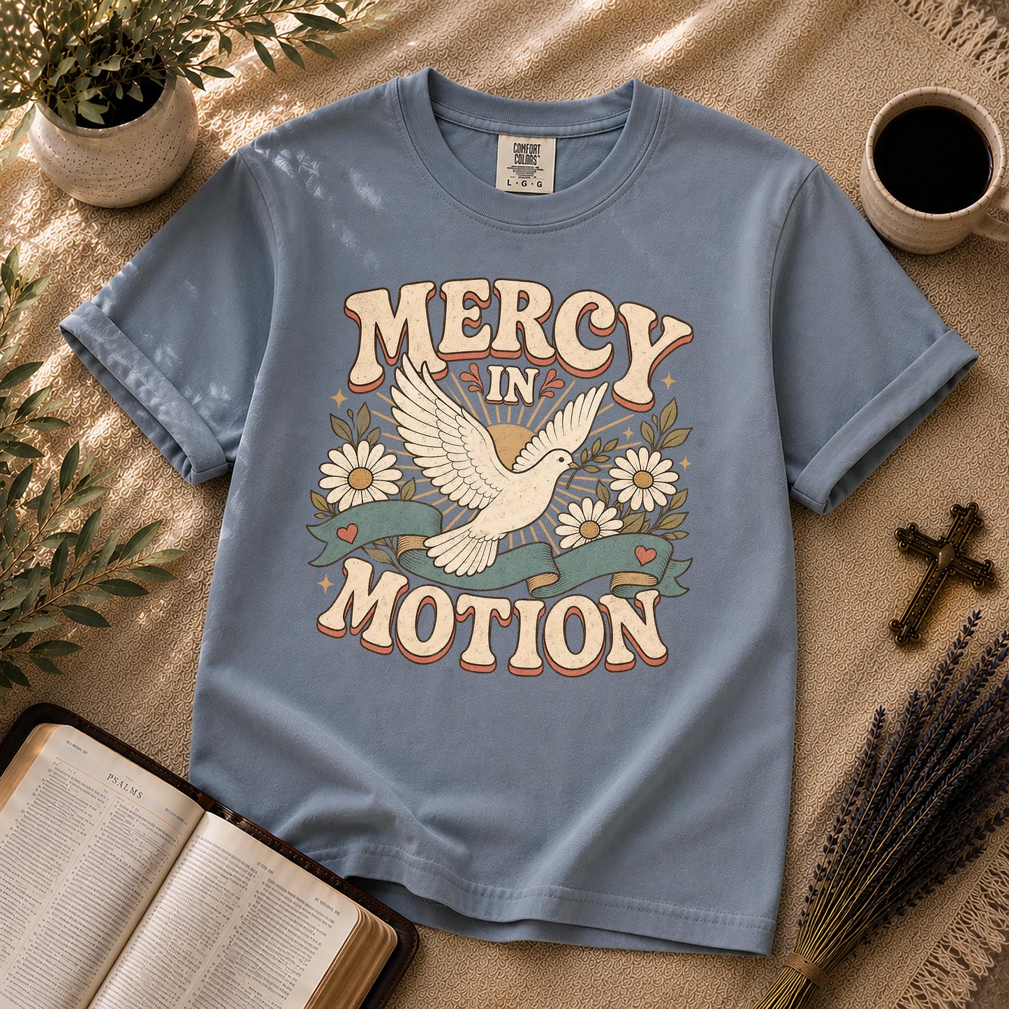 Mercy in Motion Retro Christian T-Shirt
