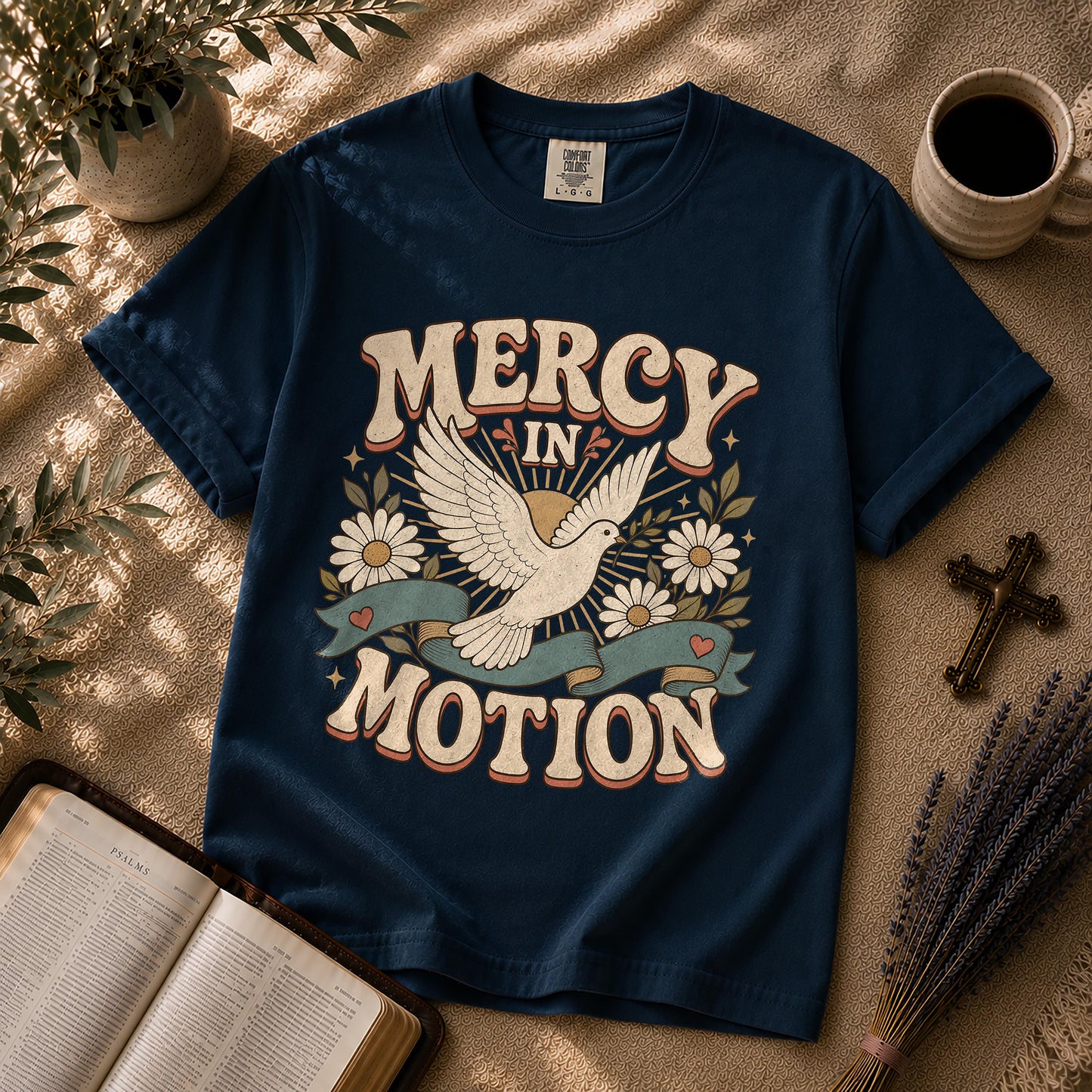 Mercy in Motion Retro Christian T-Shirt