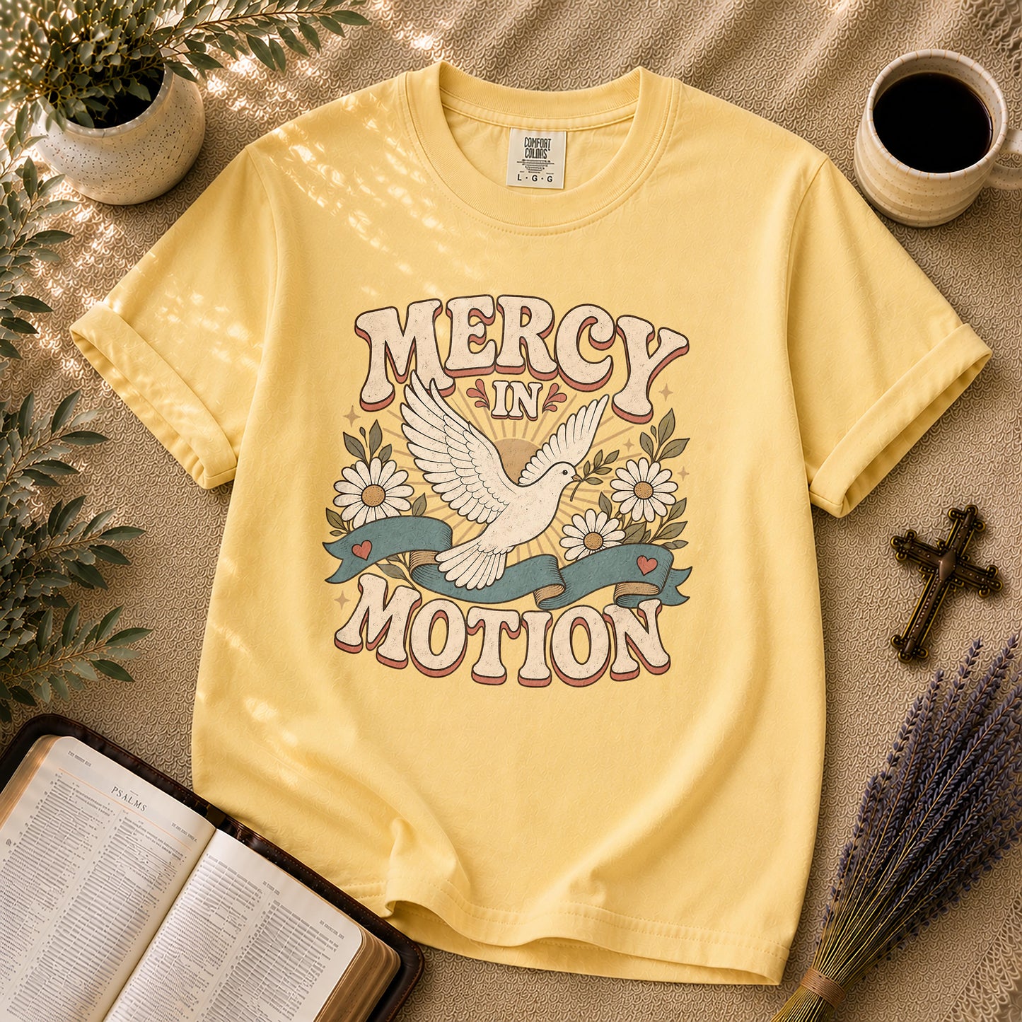 Mercy in Motion Retro Christian T-Shirt