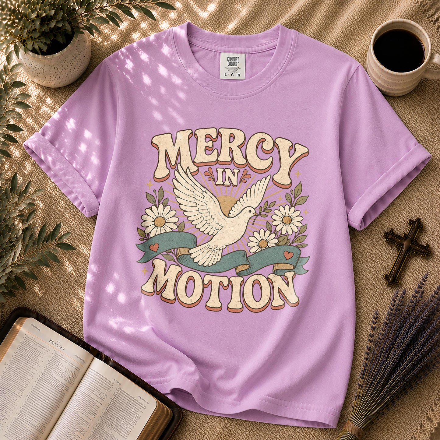 Mercy in Motion Retro Christian T-Shirt