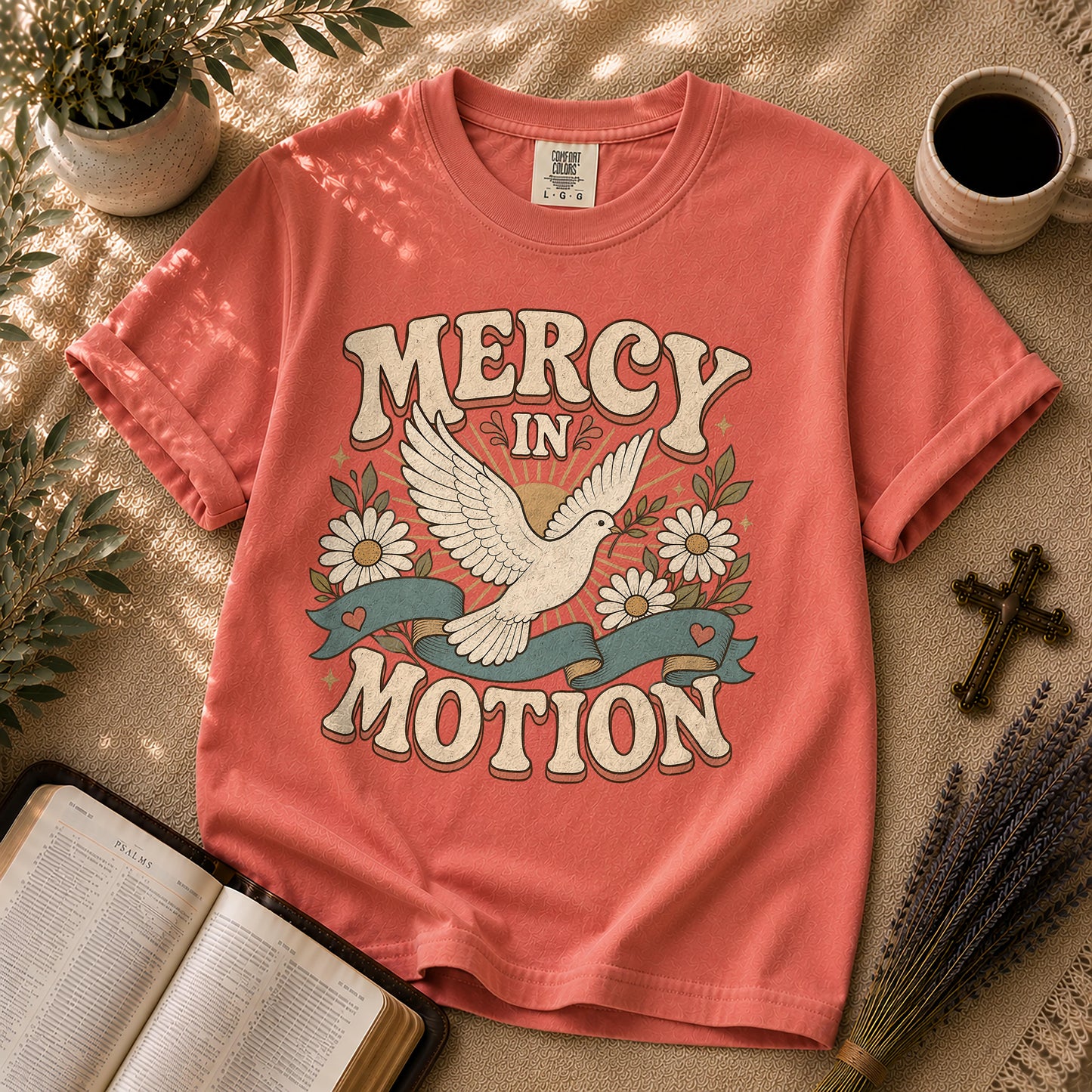 Mercy in Motion Retro Christian T-Shirt