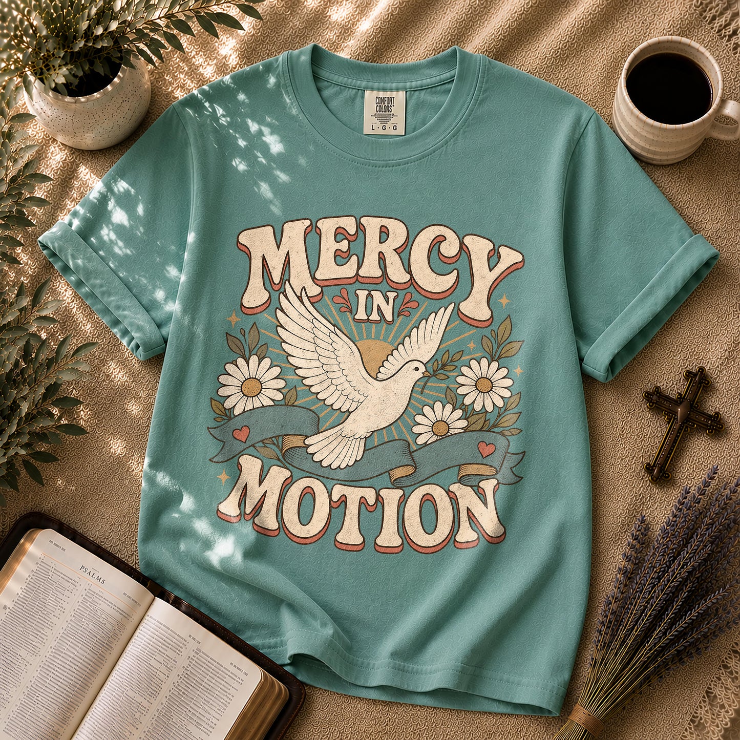 Mercy in Motion Retro Christian T-Shirt