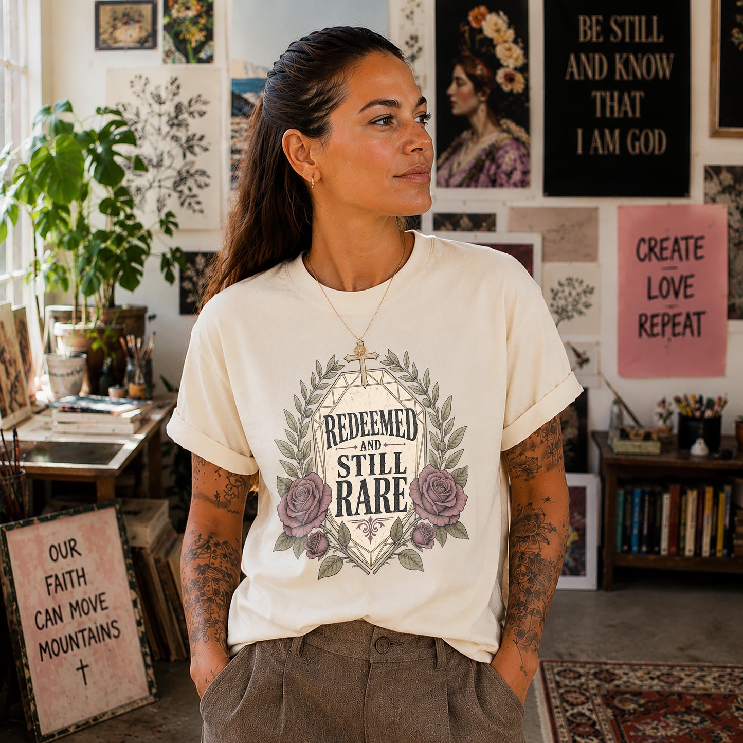 Redeemed and Still Rare Alternative Christian T-Shirt