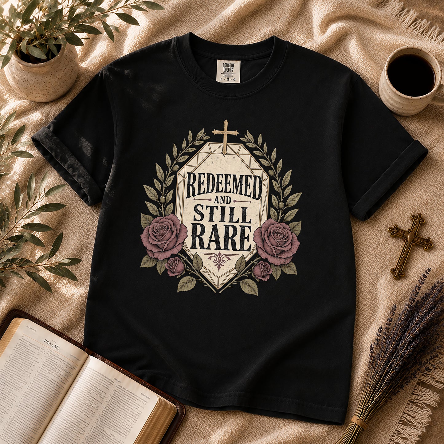 Redeemed and Still Rare Alternative Christian T-Shirt