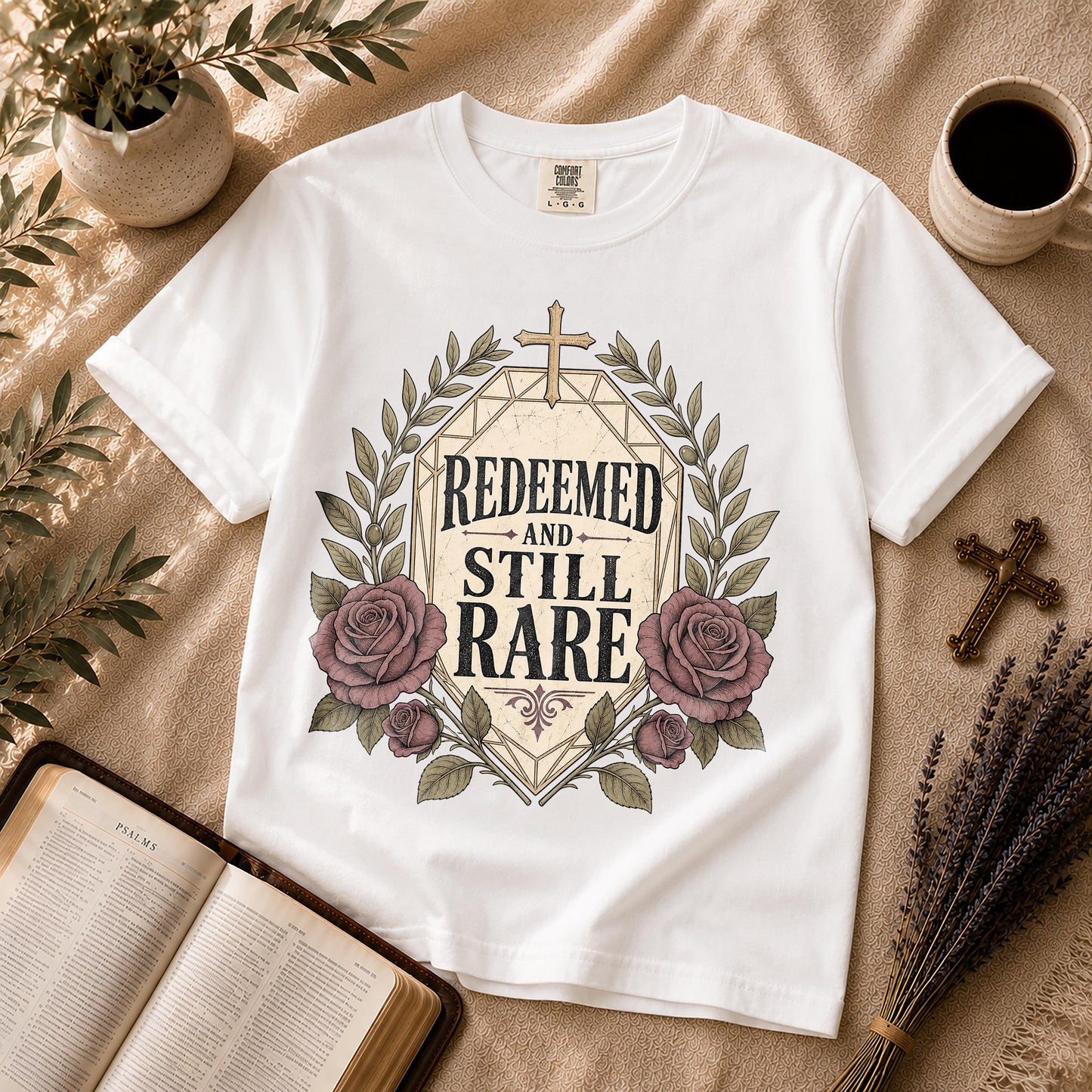 Redeemed and Still Rare Alternative Christian T-Shirt