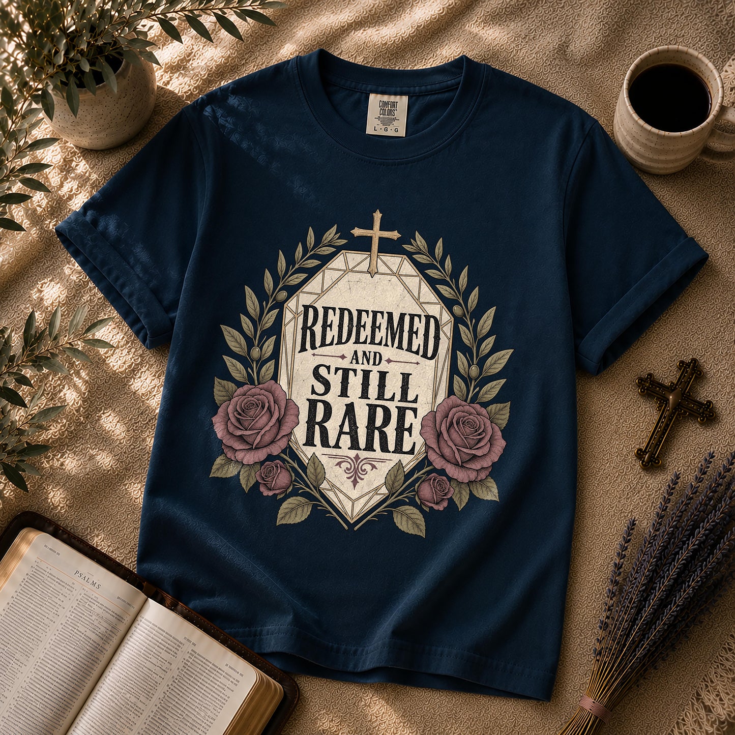 Redeemed and Still Rare Alternative Christian T-Shirt
