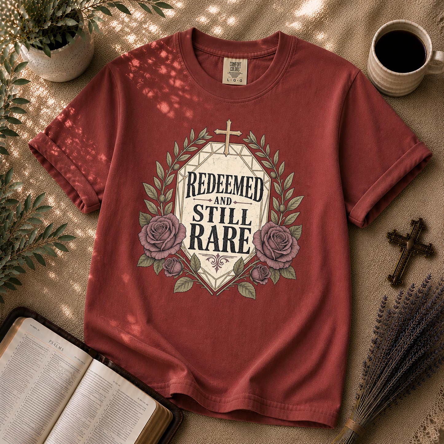 Redeemed and Still Rare Alternative Christian T-Shirt