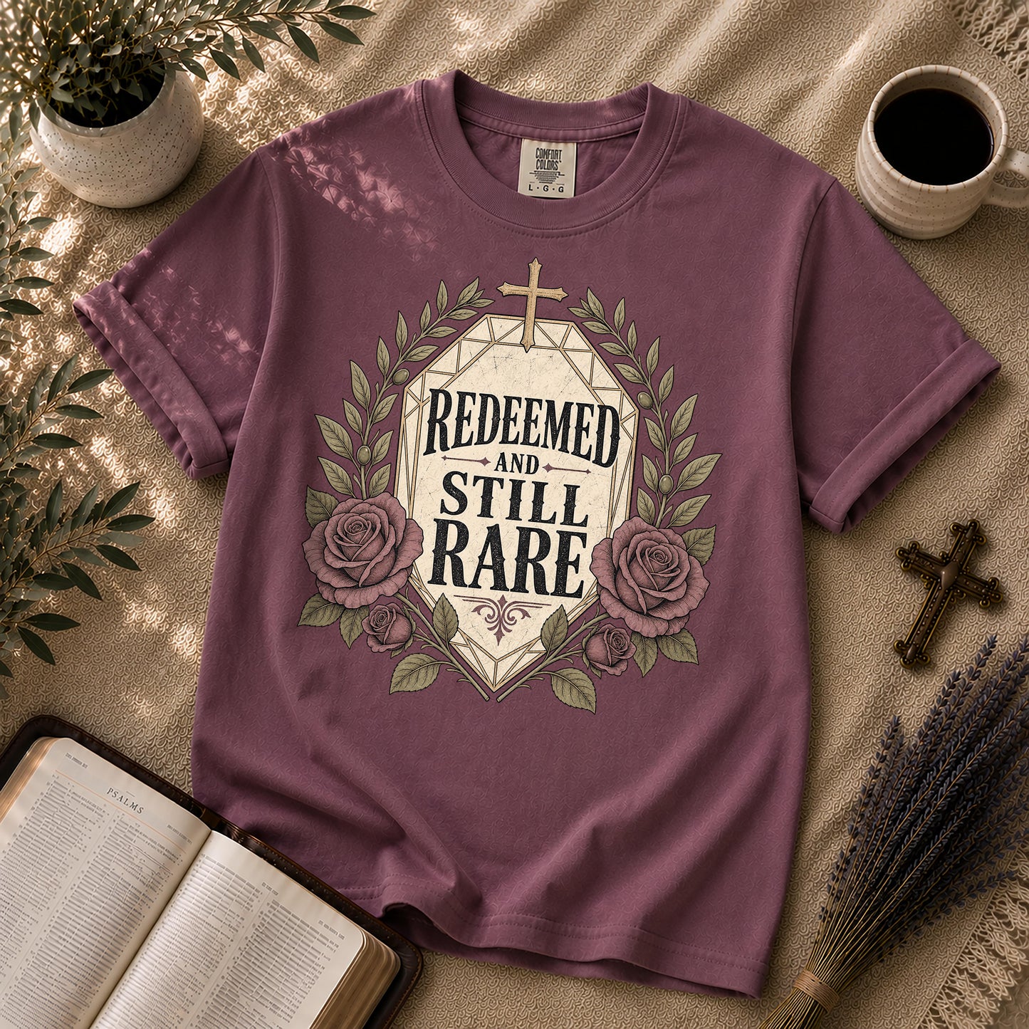 Redeemed and Still Rare Alternative Christian T-Shirt