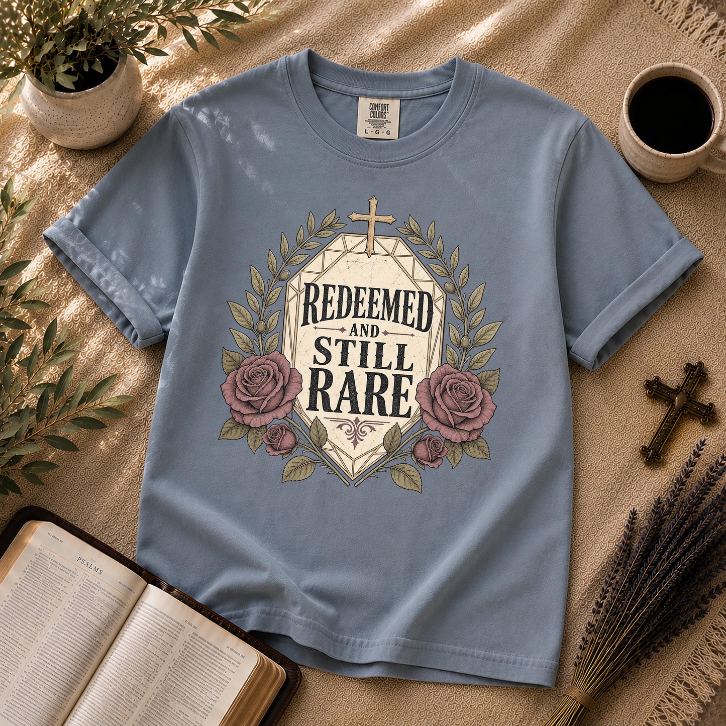 Redeemed and Still Rare Alternative Christian T-Shirt