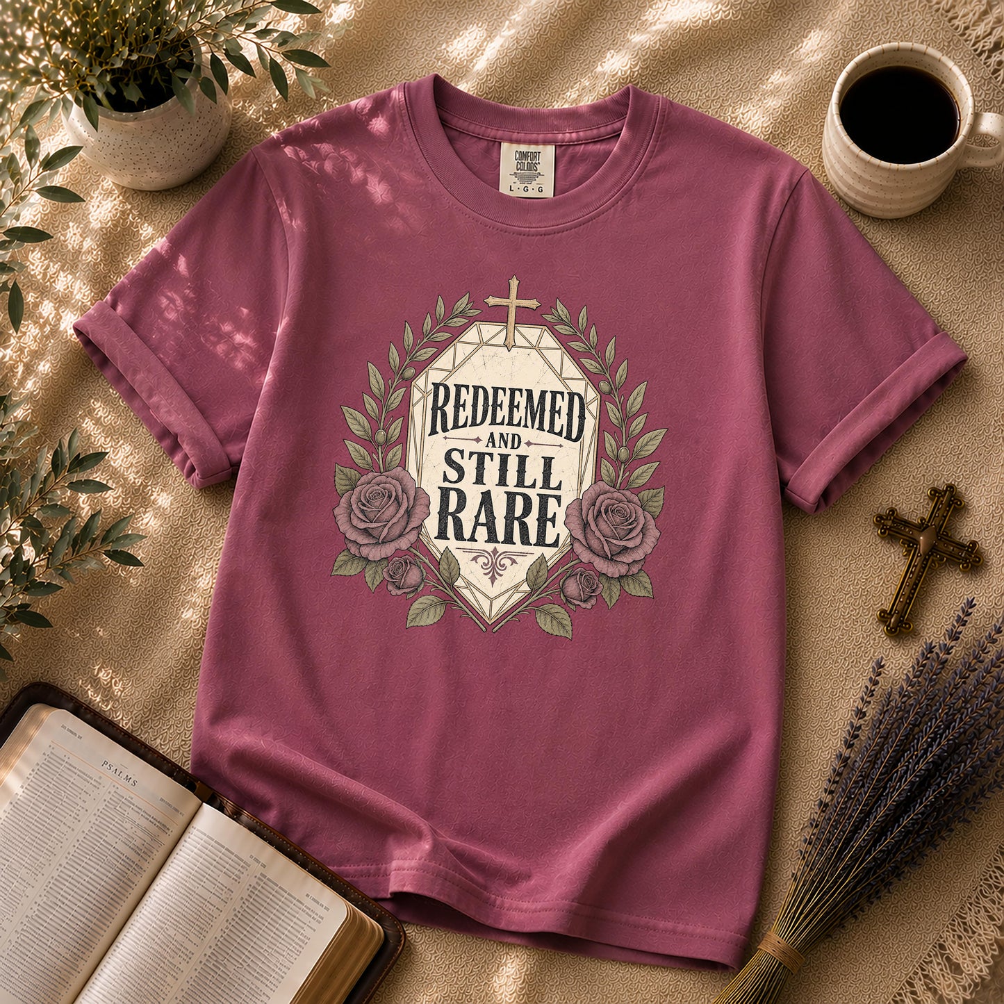 Redeemed and Still Rare Alternative Christian T-Shirt