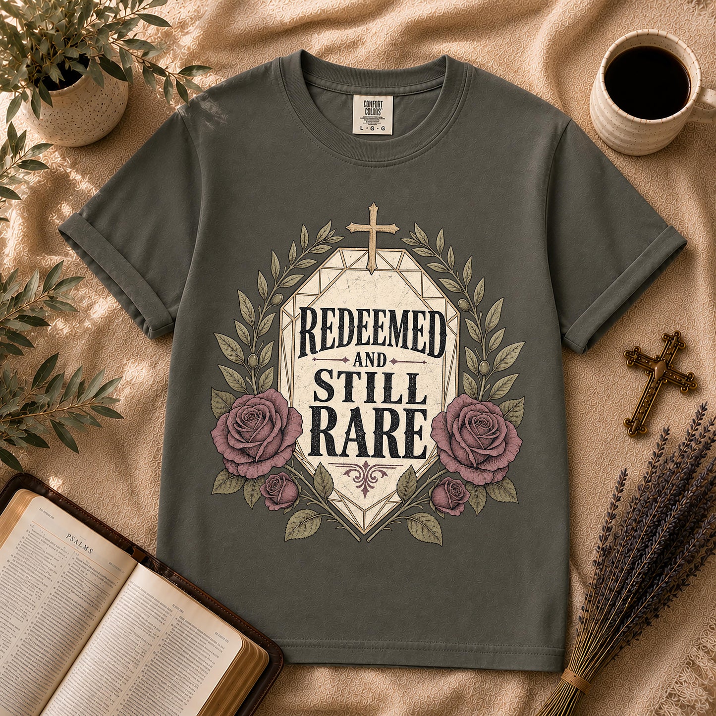 Redeemed and Still Rare Alternative Christian T-Shirt