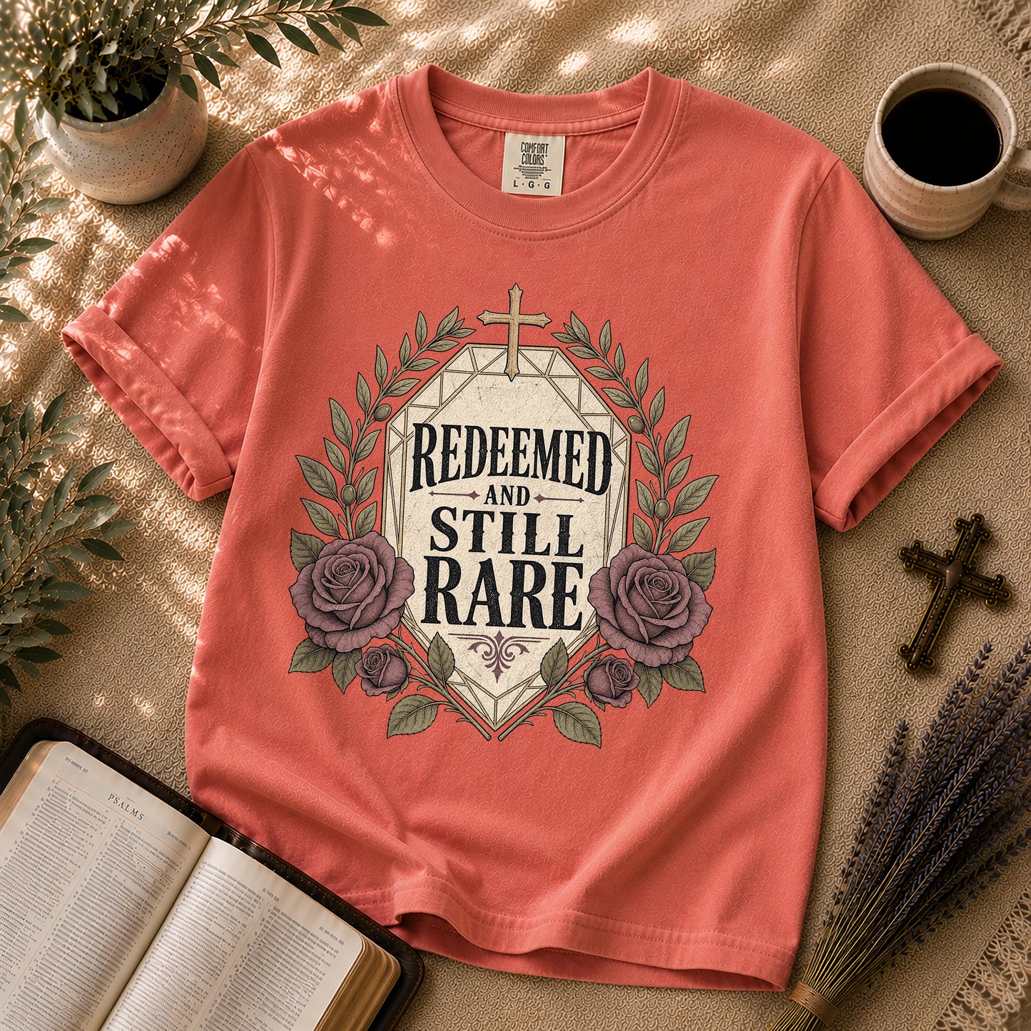 Redeemed and Still Rare Alternative Christian T-Shirt