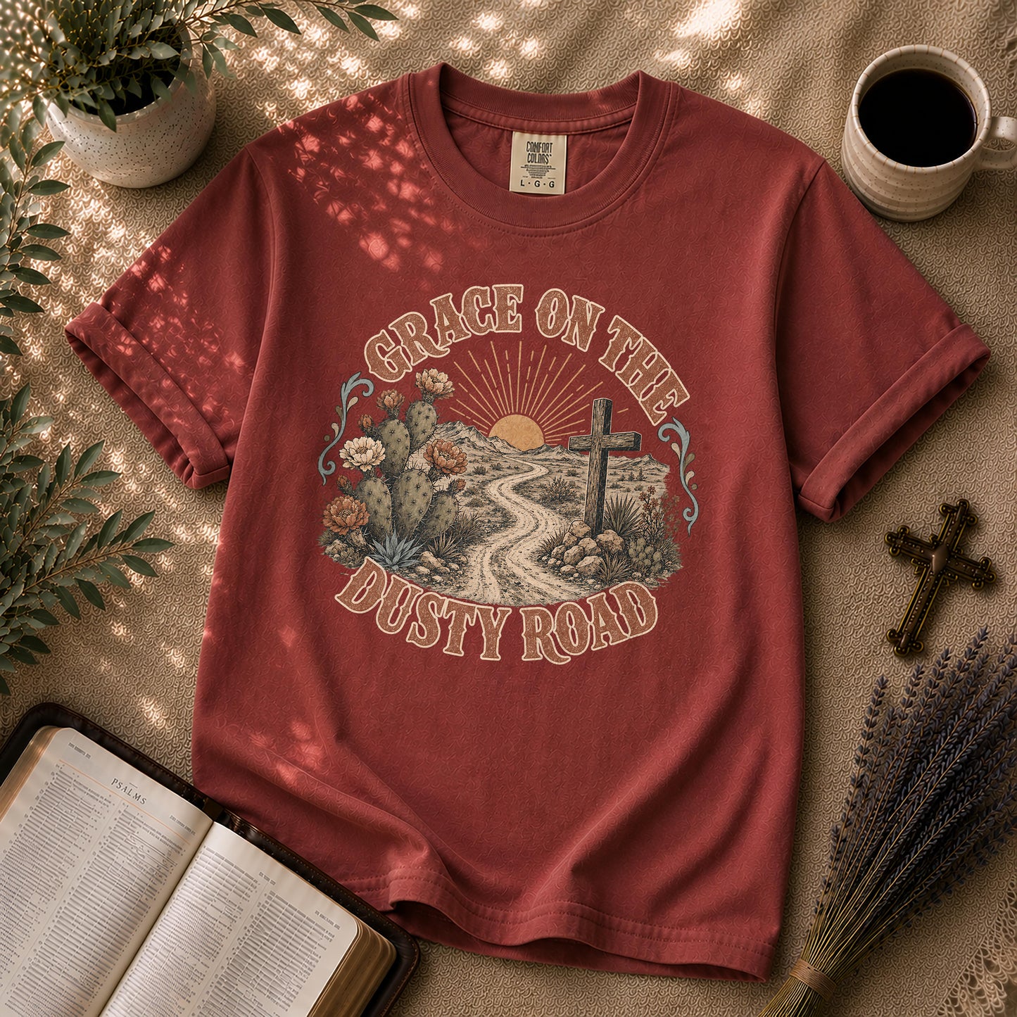 Grace on the Dusty Road Western Christian T-Shirt