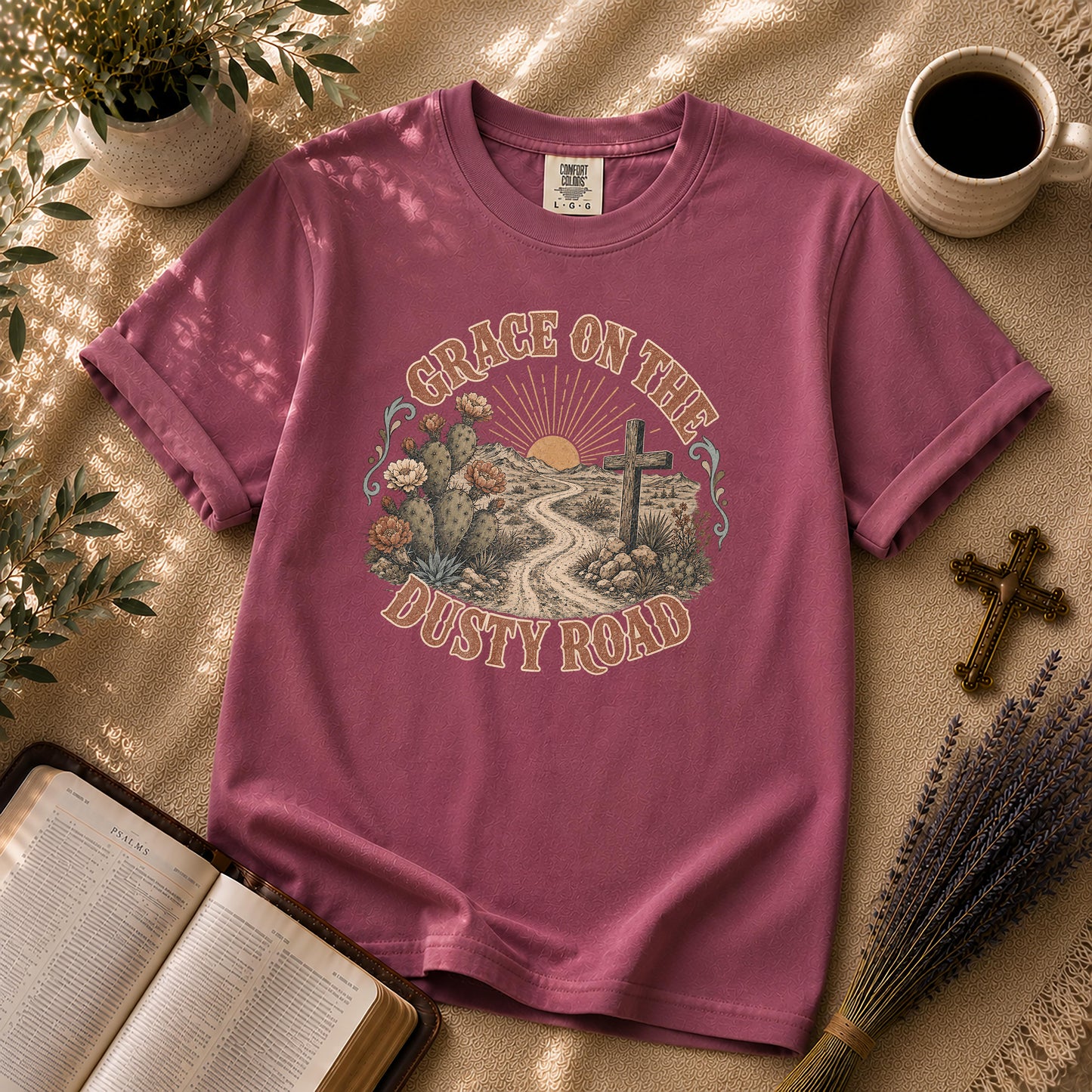 Grace on the Dusty Road Western Christian T-Shirt