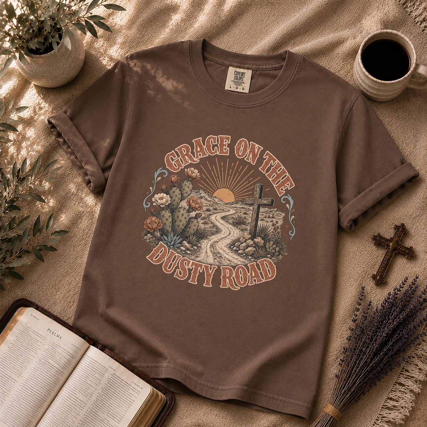 Grace on the Dusty Road Western Christian T-Shirt