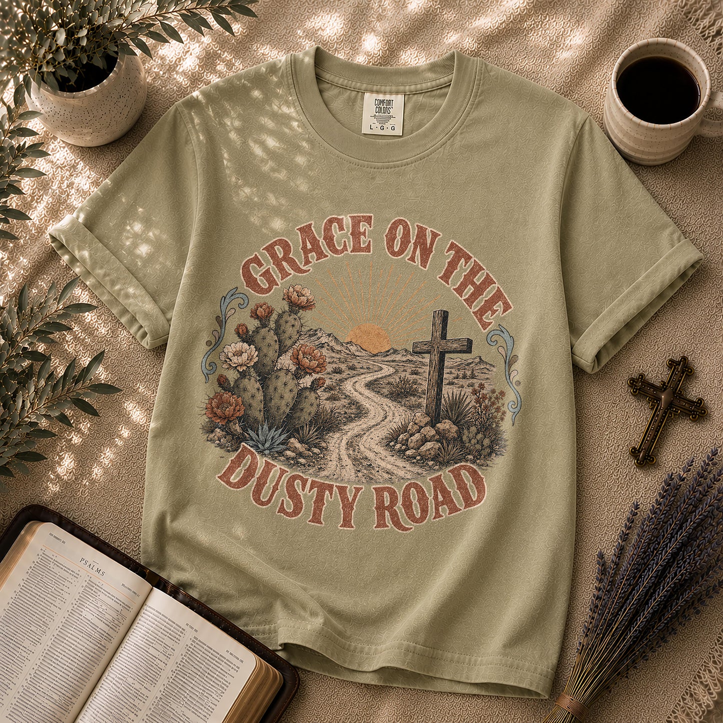 Grace on the Dusty Road Western Christian T-Shirt