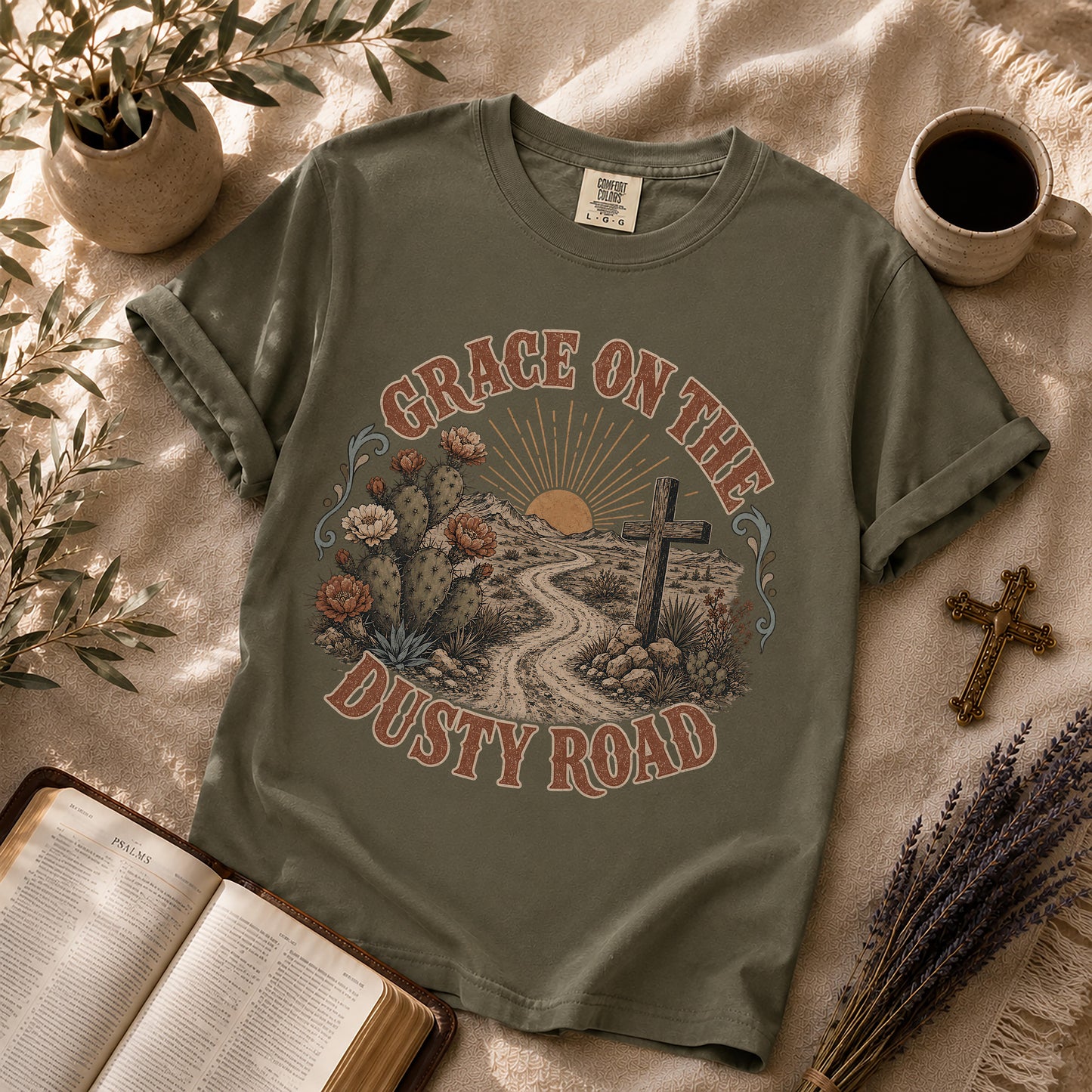 Grace on the Dusty Road Western Christian T-Shirt
