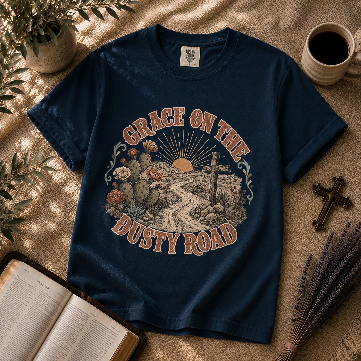 Grace on the Dusty Road Western Christian T-Shirt