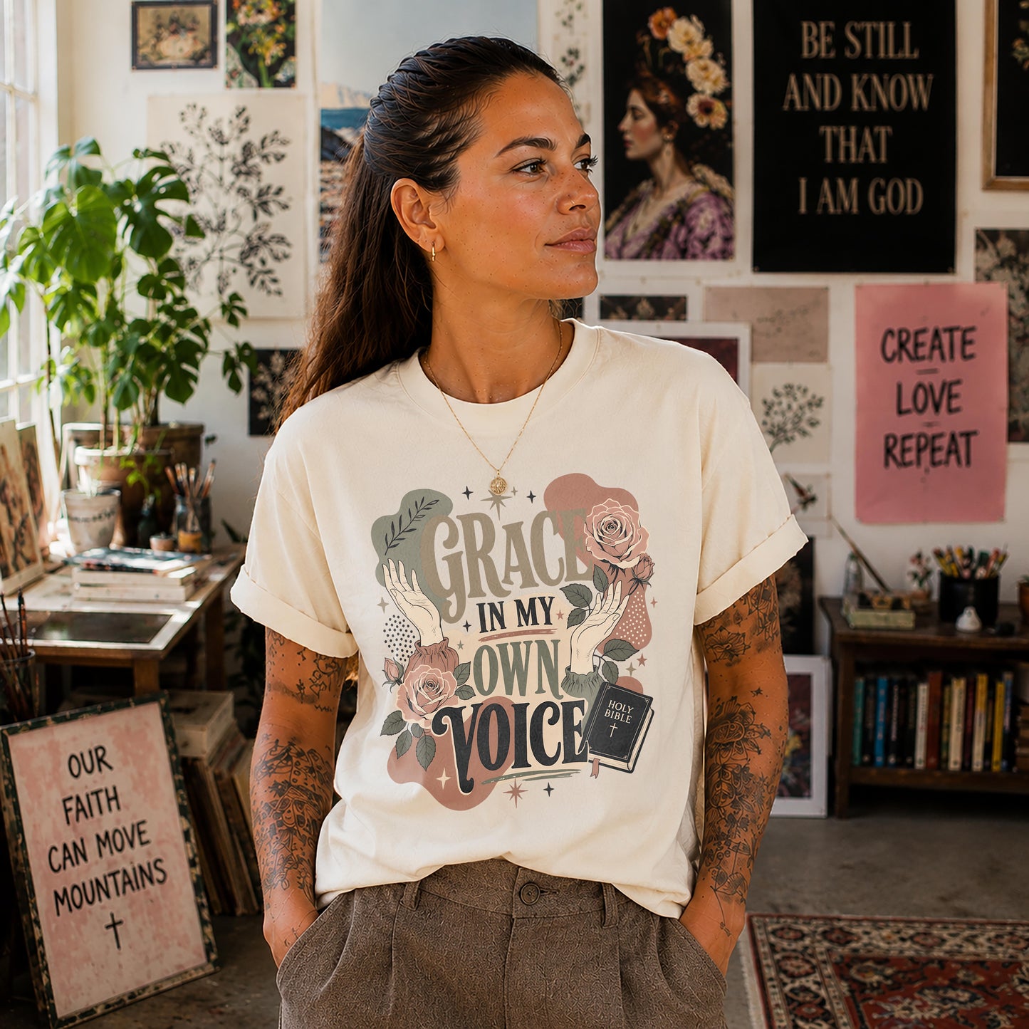 Grace in My Own Voice Alternative Christian Shirt