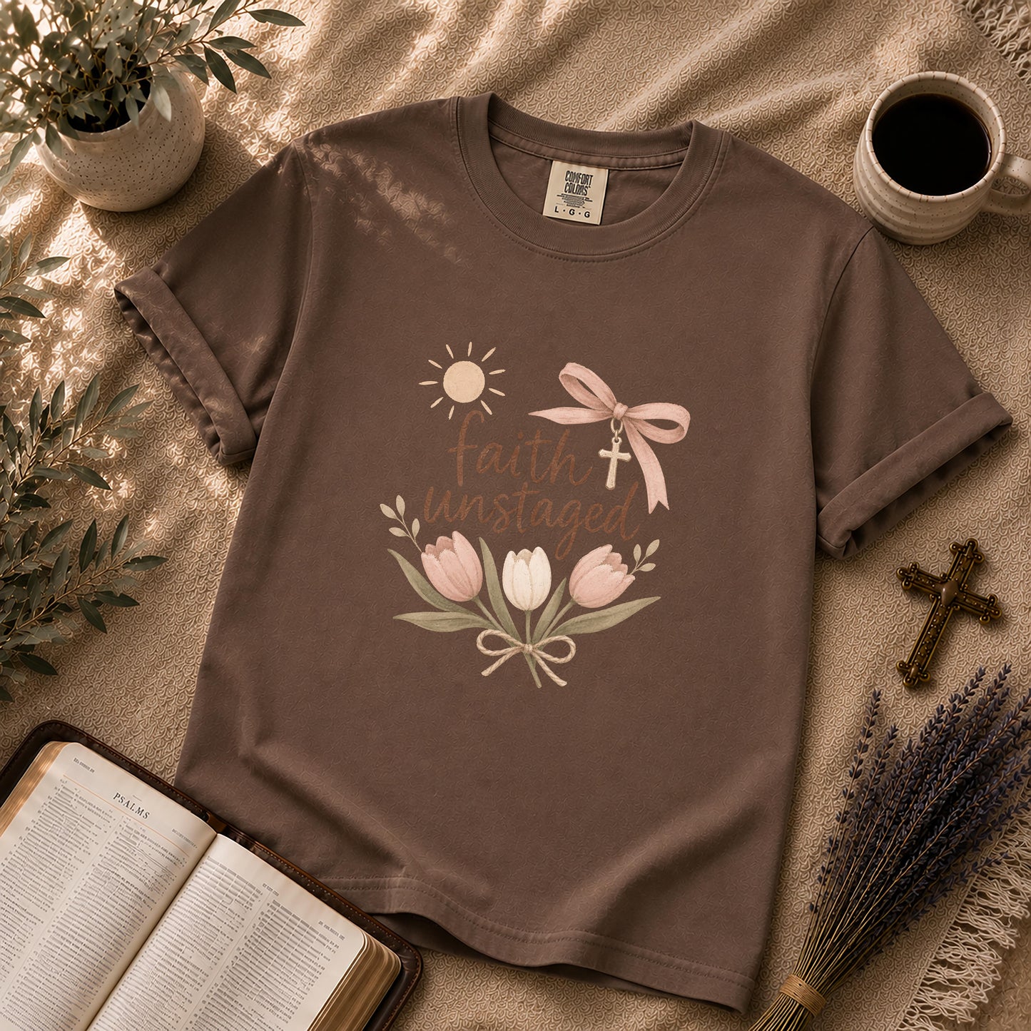 Faith Unstaged – Clean Girl Christian Tee