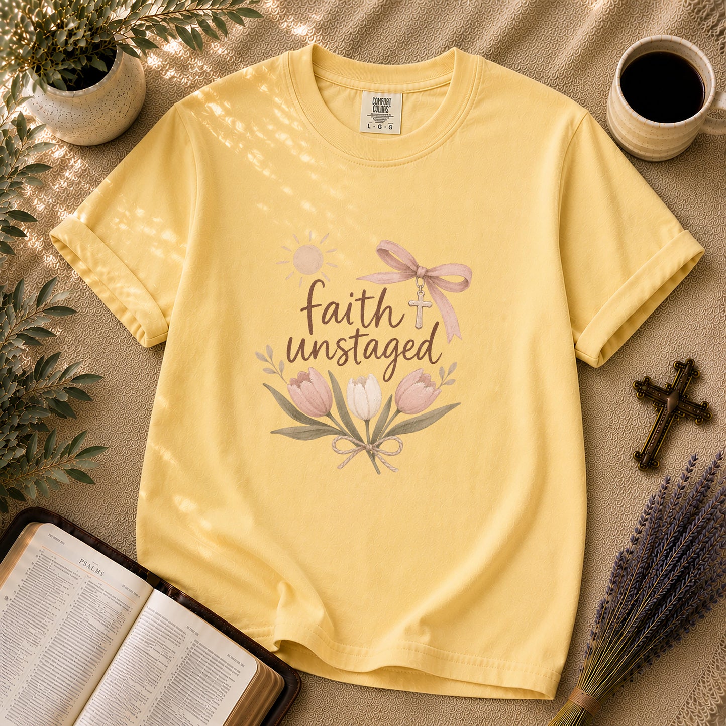 Faith Unstaged – Clean Girl Christian Tee