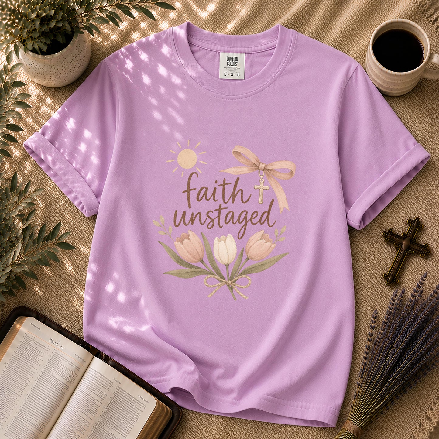Faith Unstaged – Clean Girl Christian Tee