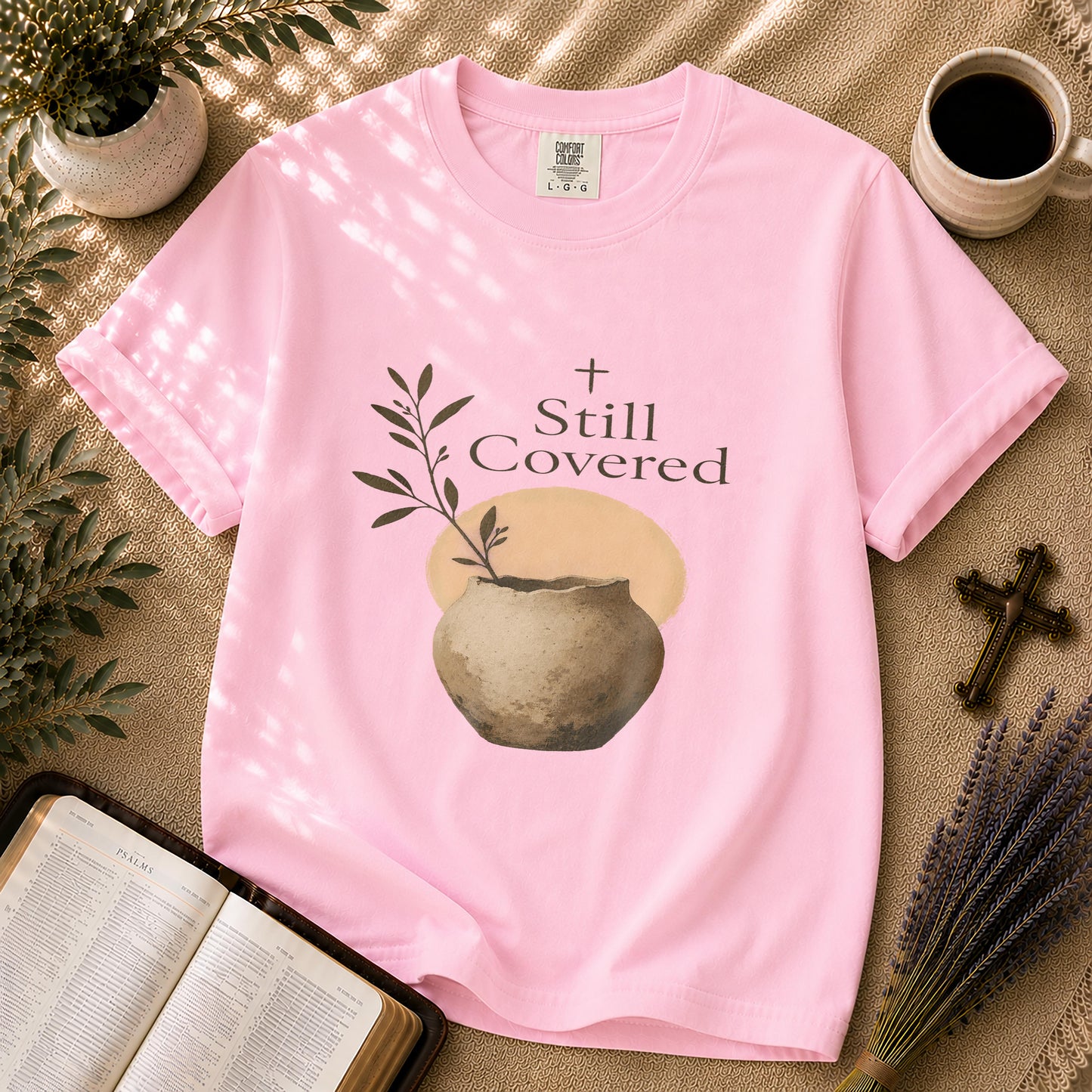 Still Covered – Japandi Christian Tee
