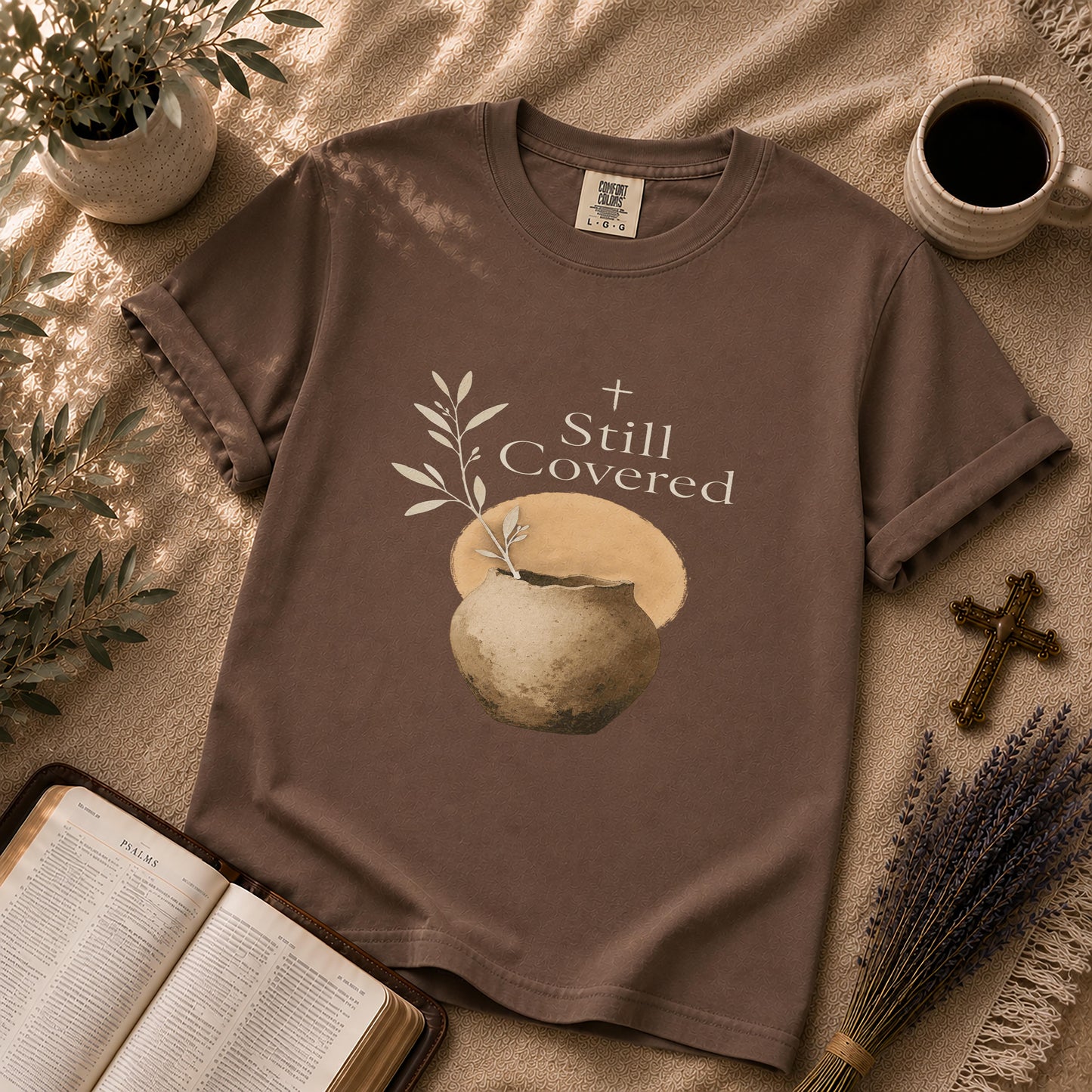 Still Covered – Japandi Christian Tee