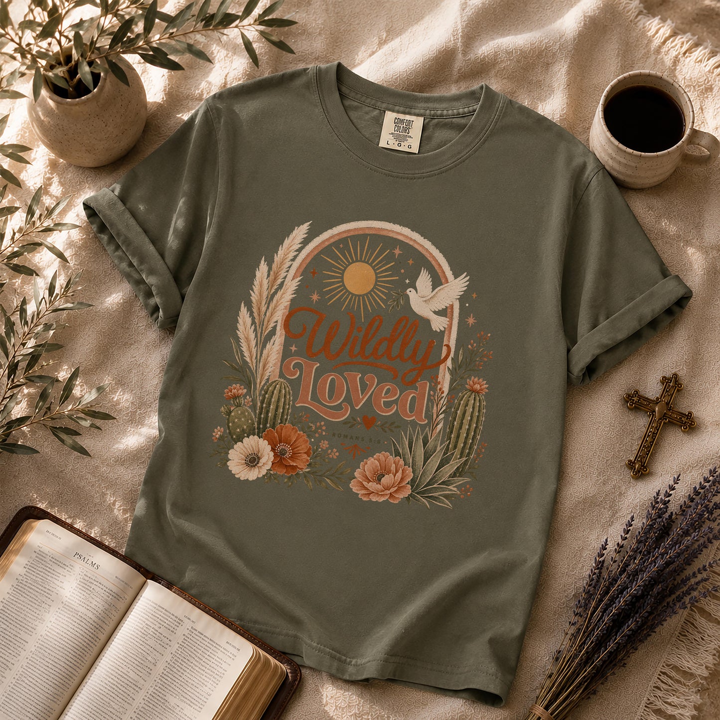 Wildly Loved – Boho Christian Graphic Tee