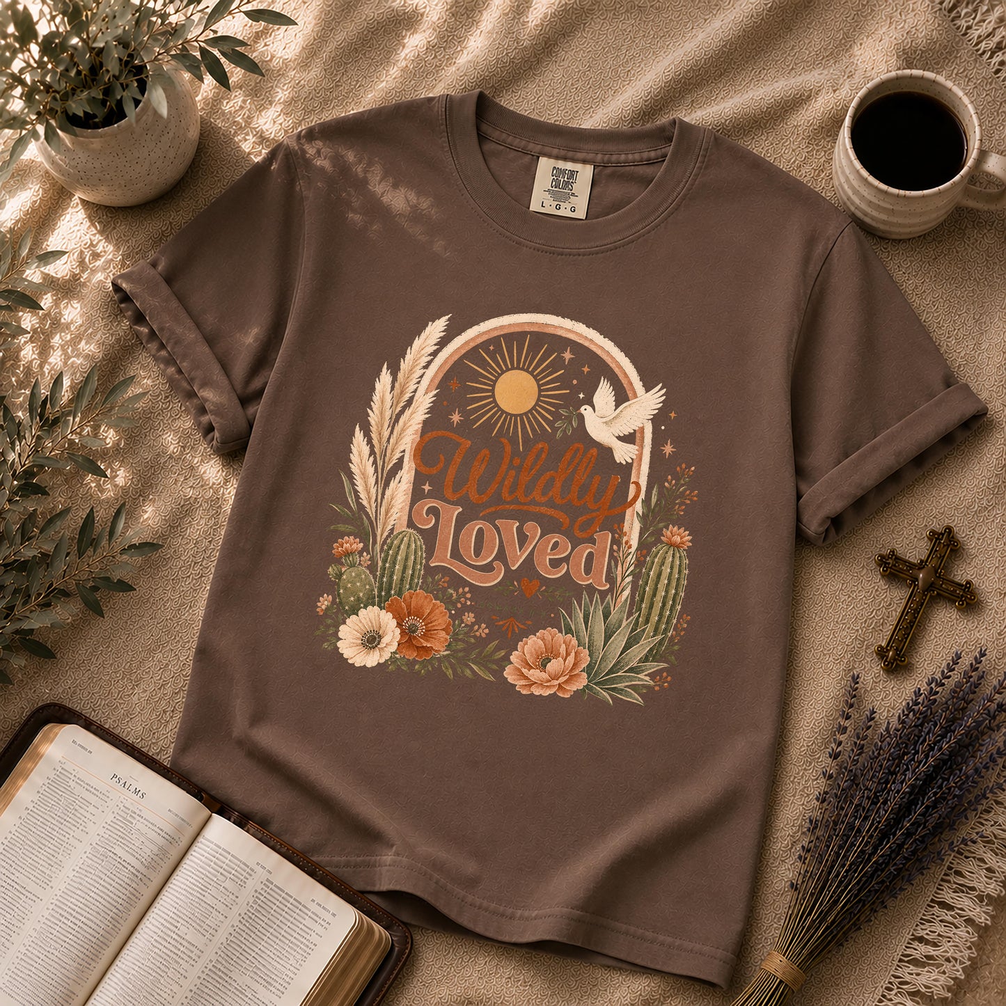 Wildly Loved – Boho Christian Graphic Tee
