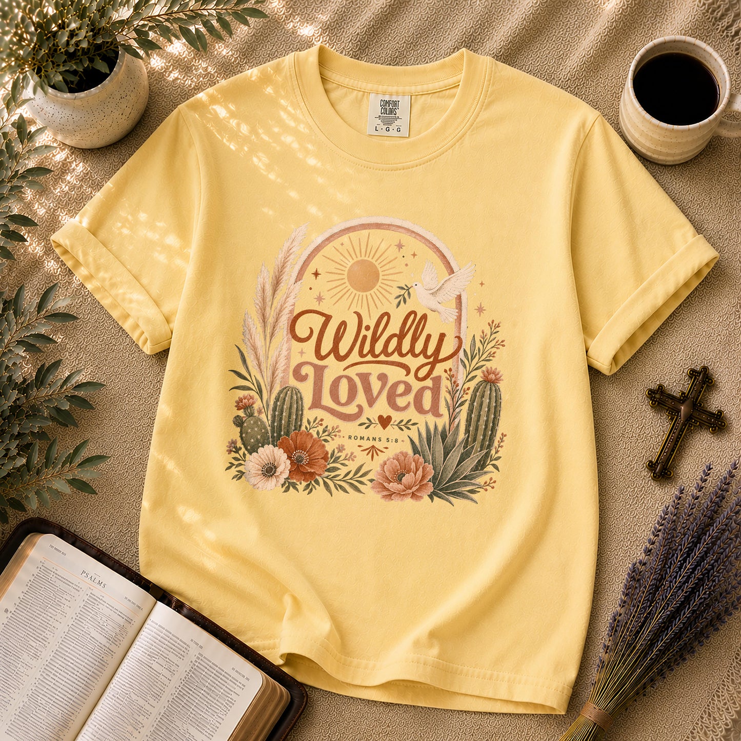 Wildly Loved – Boho Christian Graphic Tee