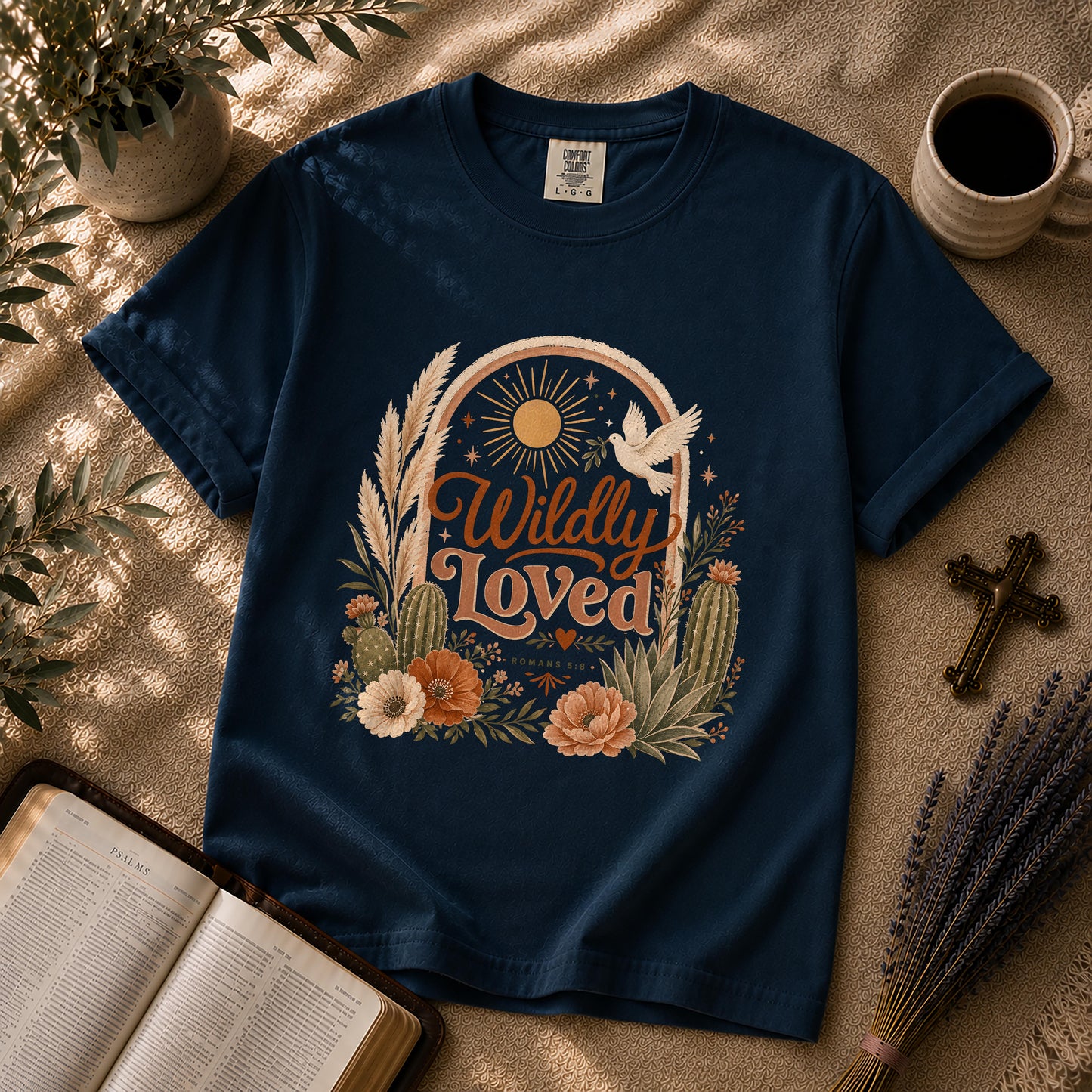Wildly Loved – Boho Christian Graphic Tee