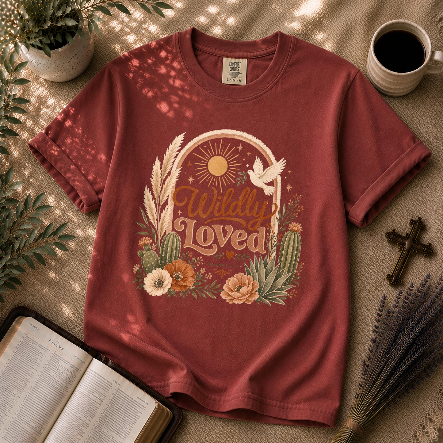 Wildly Loved – Boho Christian Graphic Tee